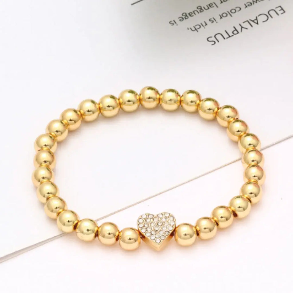 Gold Bright Heart Bracelet