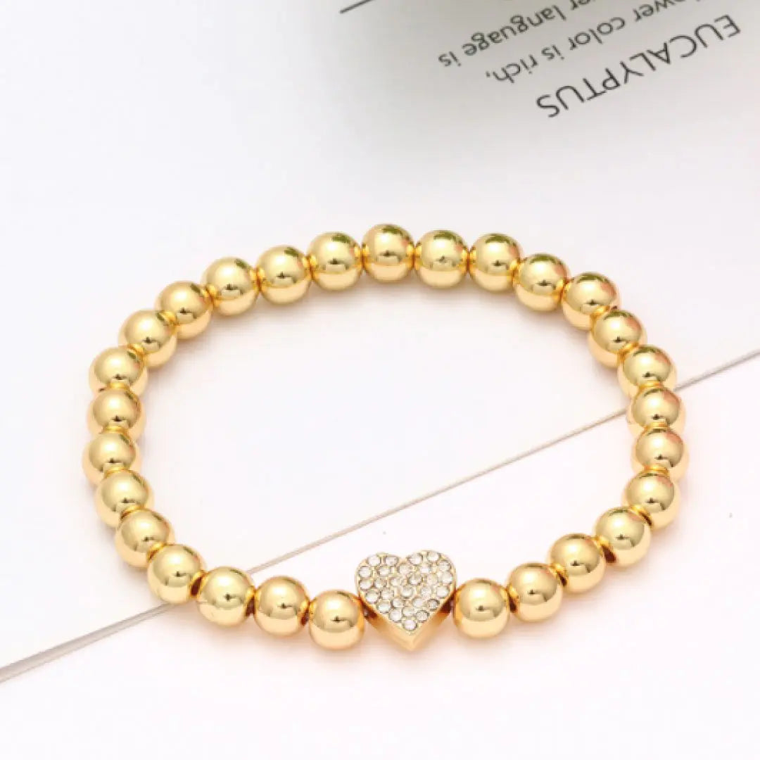 Gold Bright Heart Bracelet