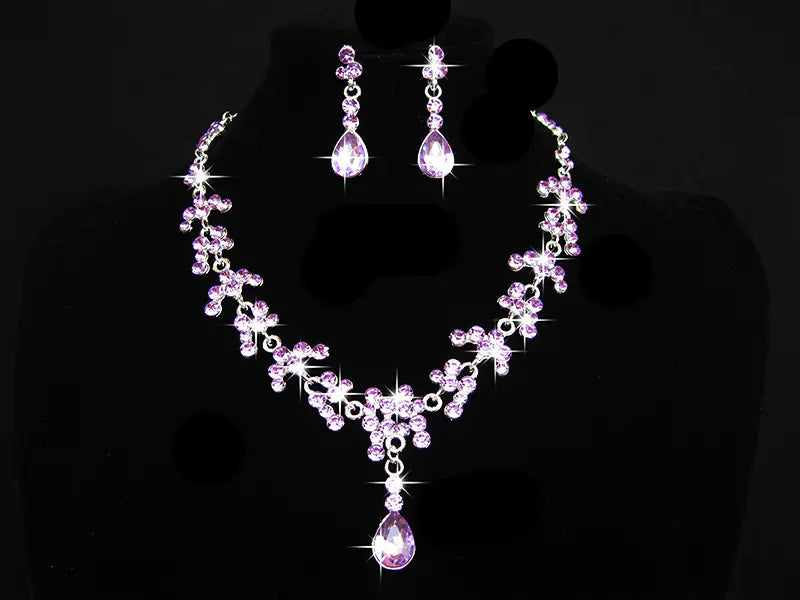 Bride Jewelry Set - Necklace and Earrings for Weddings