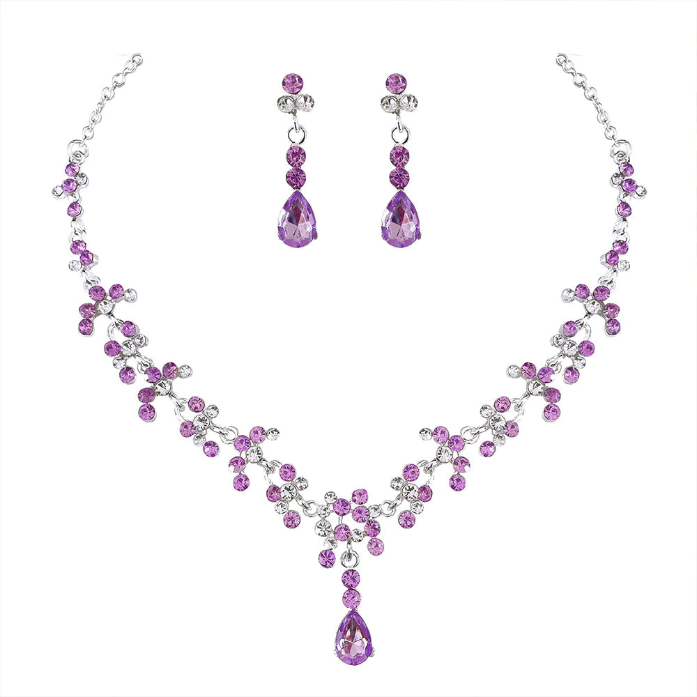 Bride Jewelry Set - Necklace and Earrings for Weddings